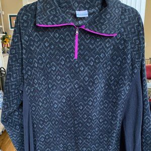Columbia Fleece Pullover- Back and Purple